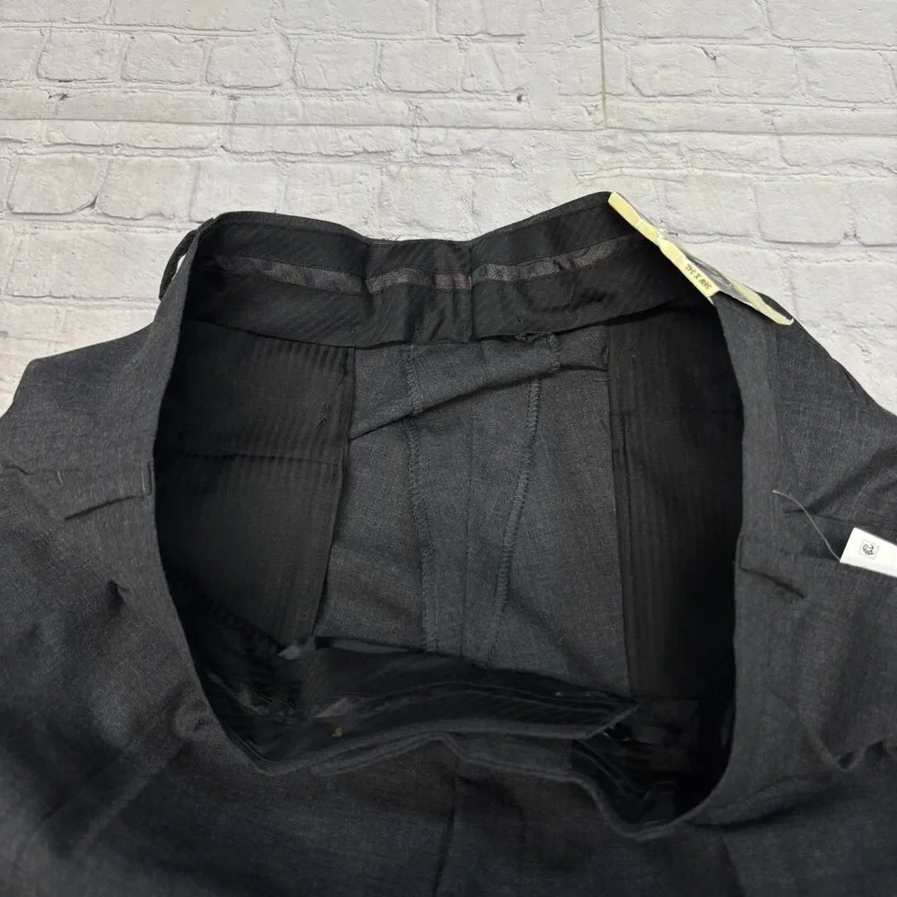 NWT Lauren Ralph Lauren Men Pleated Wool Blend Dress Pants 36x34 Gray D119 -26